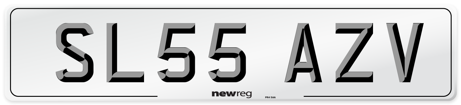 SL55 AZV Number Plate from New Reg